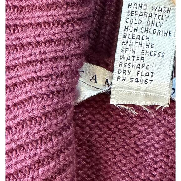 Cambridge Dry Goods Women’s Floral Embroidered Cardigan Sweater Burgundy Size L - Picture 5 of 11